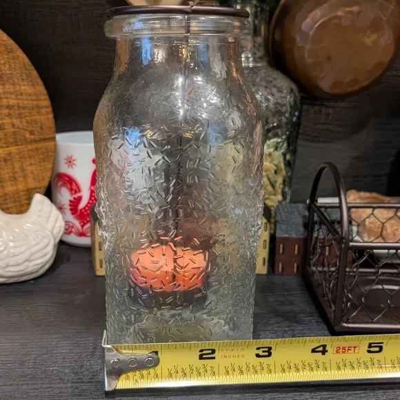 PartyLite Brown Metal Milk Bottle Tea Light Holder - Picture 10 of 11